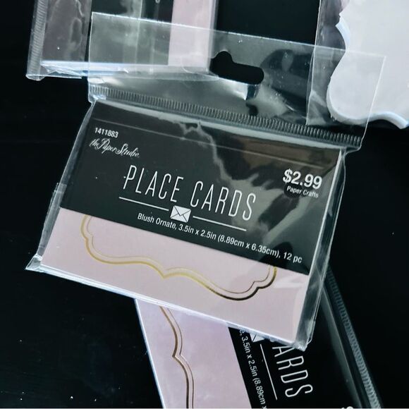 Place Cards (7) tags(1) ceramic trinket with flowers 10pc - Picture 8 of 9